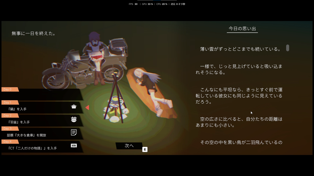 ガールズメイドプディング　サバイバル要素として宿探しがある
